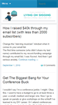 Mobile Screenshot of livingongigging.com